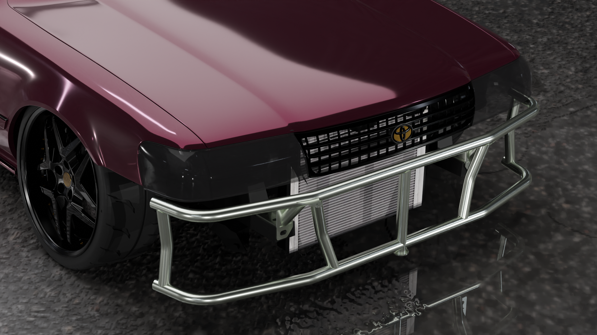 Toyota Cressida - Fourth Gen (1989 - 1992) - Dual Row Front Bash