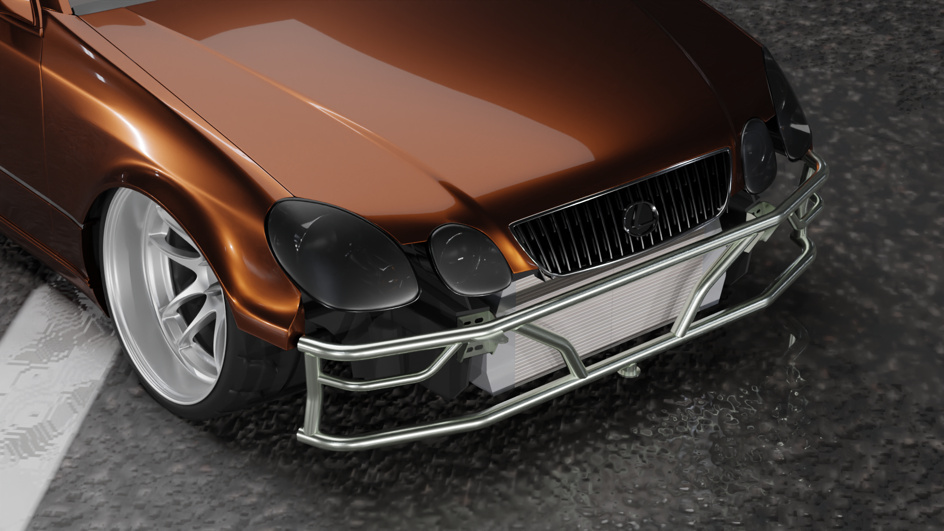 Lexus GS300 / GS400 / GS430 (1997-2005) - Dual Row Front Bash Bar