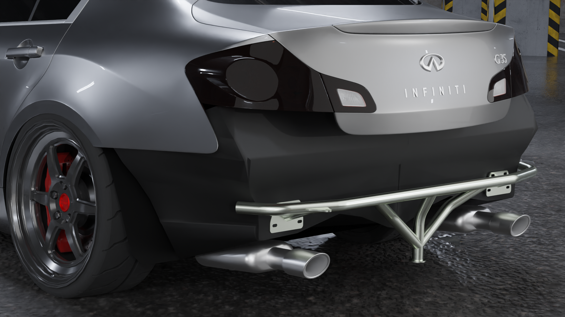 G37convertible左右テール Infiniti G35 Sedan (07-08) | G37 Sedan - Rear Standard Bash Bar