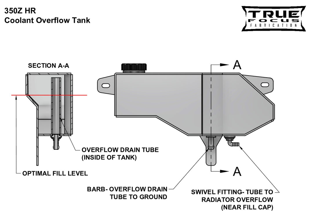 Nissan 350Z HR Coolant Overflow Tank