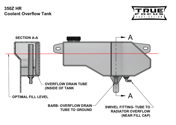 Nissan 350Z HR Coolant Overflow Tank