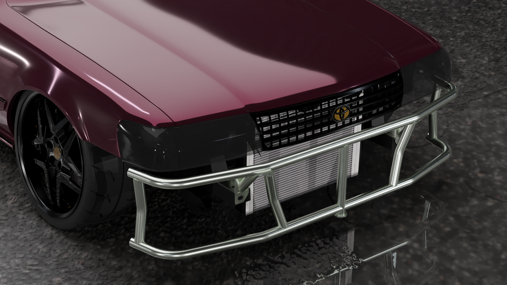 Toyota Cressida - Fourth Gen (1989 - 1992) - Dual Row Front Bash