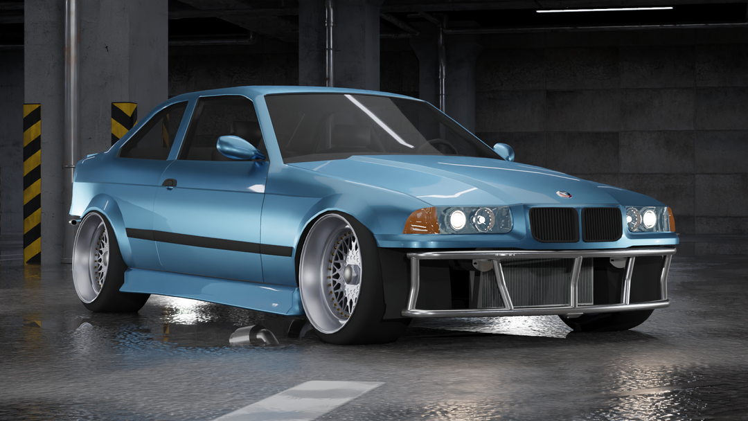 BMW E36 - Dual Row Front Bash Bar