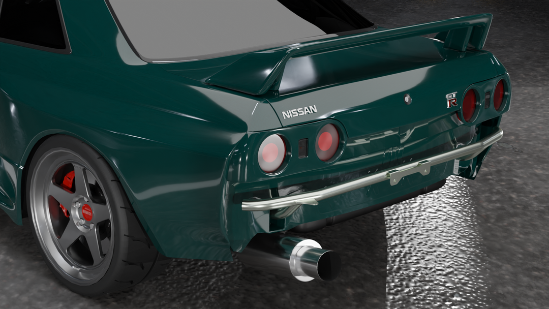 Nissan R32 Skyline Sedan - Rear Standard Bash Bar