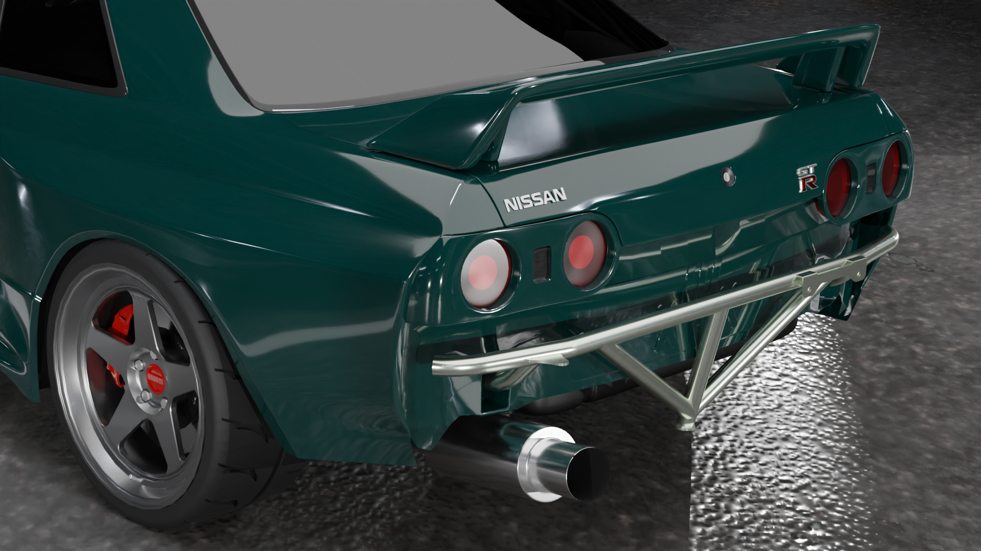 Nissan R32 Skyline Sedan - Rear Standard Bash Bar – True Focus Fabrication