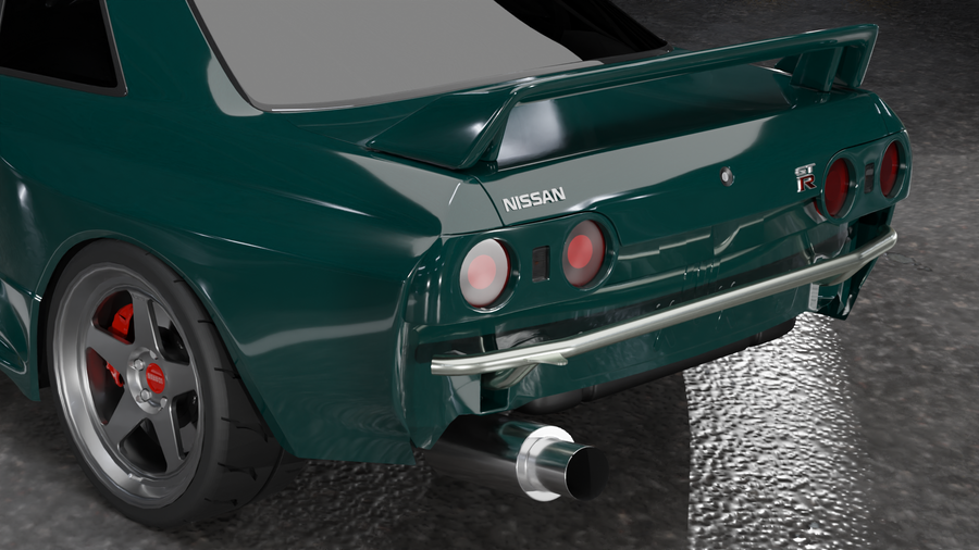 Nissan R32 Skyline Sedan - Rear Standard Bash Bar – True Focus Fabrication