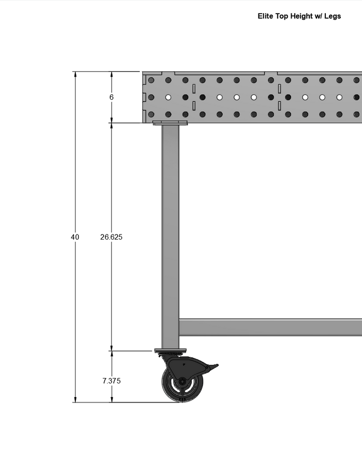 36" x 84" - Elite Top Welding Fixture Table - DIY Kit