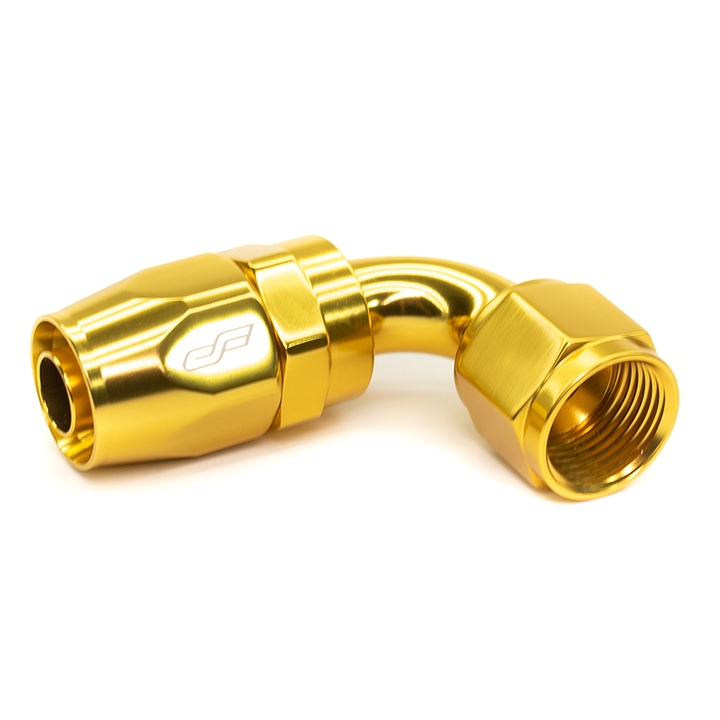 90 Degree Female AN Aluminum Hose End | -4AN | -6AN | -8AN | -10AN | -12AN | -16AN | -20AN