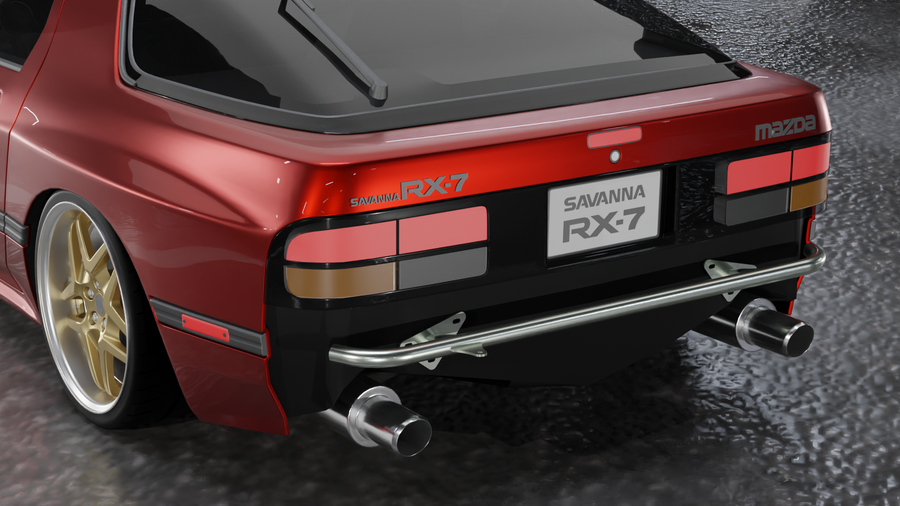 Mazda RX-7 FC - Rear Standard Bash Bar